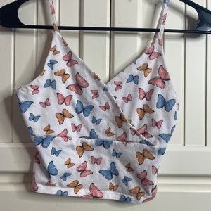 Hollister Butterfly Crop Top